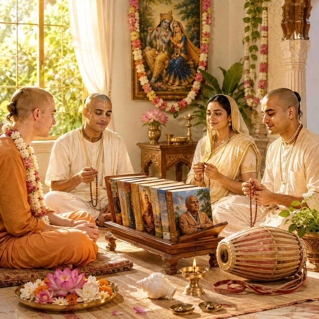 Devotional audiobooks for hearing śāstra